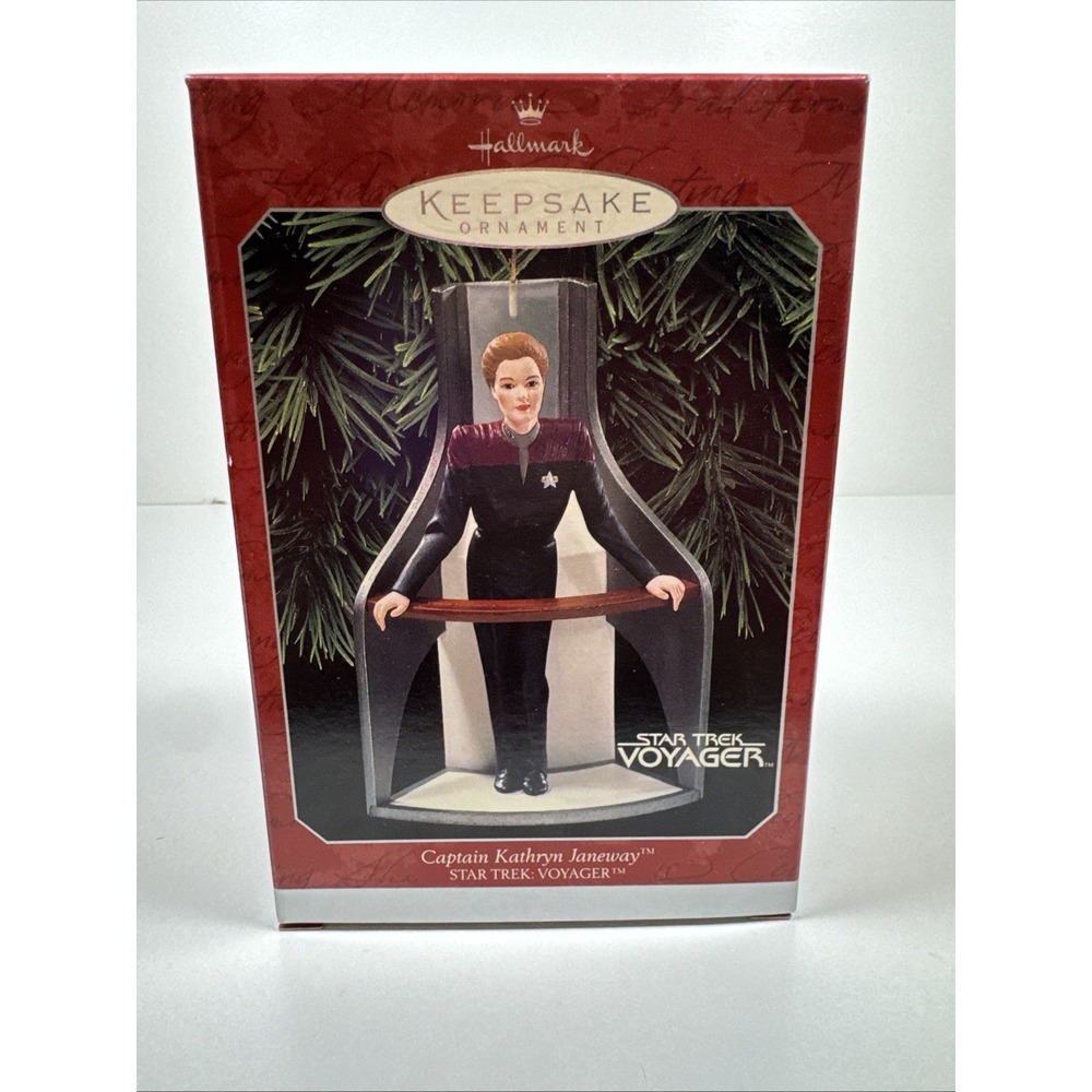 Star Trek voyager captain Kathryn janeway hallmark keepsake 1998